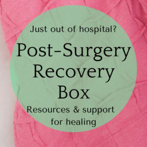 post surgery recovery box